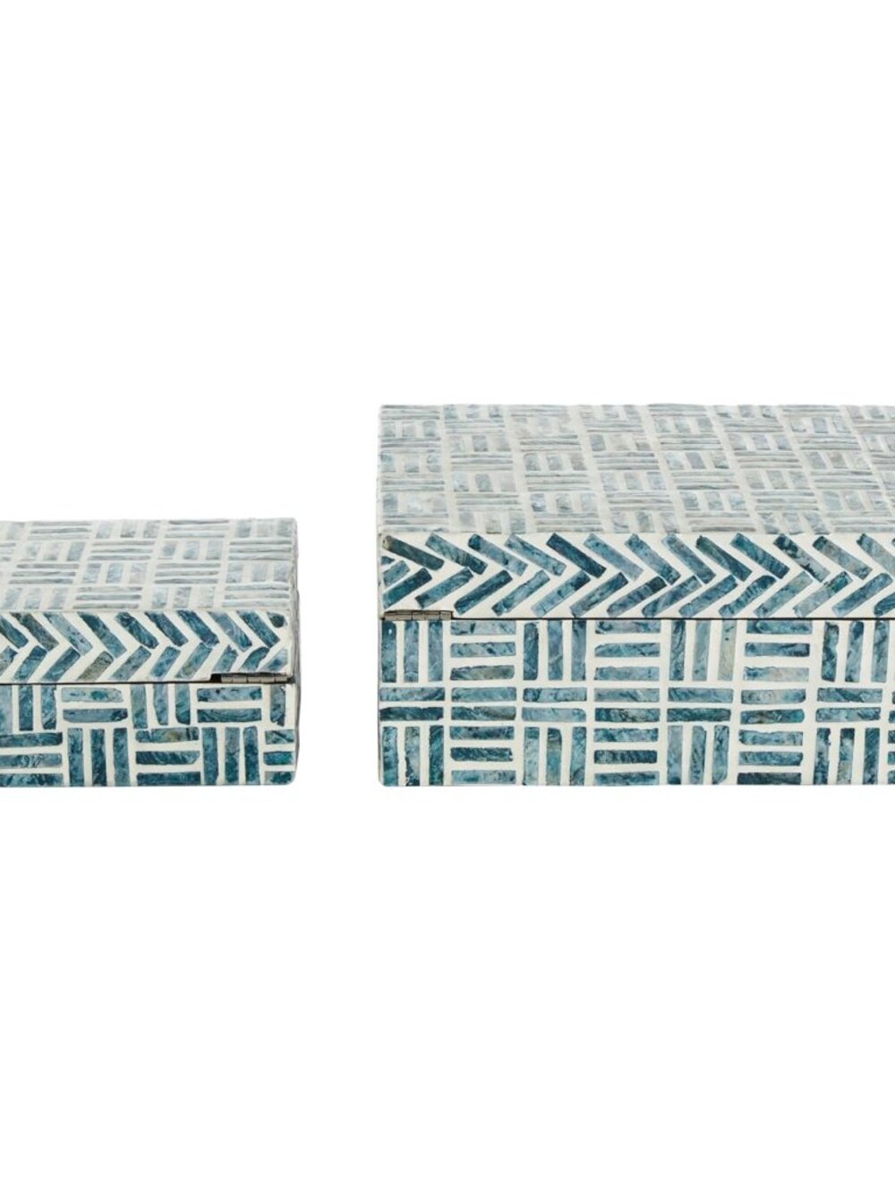 Mother of Pearl Shell Geometric Handmade Decorative Box Mosaic Storage Decorativ - Picture 6 of 9